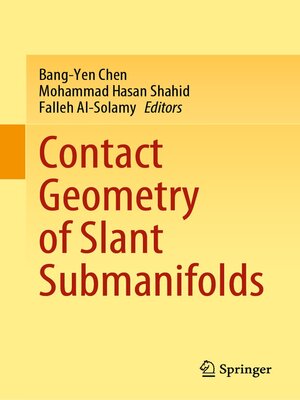 cover image of Contact Geometry of Slant Submanifolds